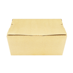 Karat Paper Folding Take-Out Container, Vented Holes, 74 fl. oz, Kraft — 160 ct — product photo 2