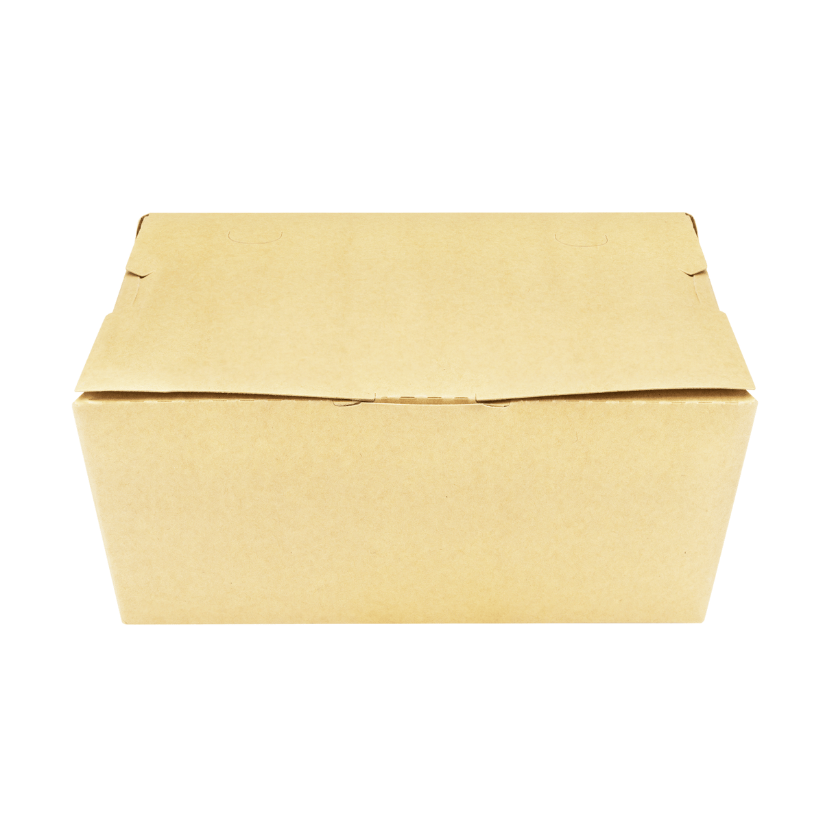 Karat Paper Folding Take-Out Container, Vented Holes, 74 fl. oz, Kraft — 160 ct — product photo 2