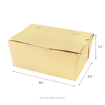 Karat Paper Folding Take-Out Container, Vented Holes, 74 fl. oz, Kraft — 160 ct — product photo 5