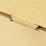 Karat Paper Folding Take-Out Container, Vented Holes, 74 fl. oz, Kraft — 160 ct — product photo 6