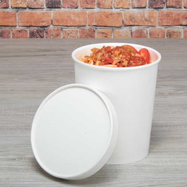 Karat Paper Food Container Lids, 32 oz, 115 mm — 500 ct — product photo 3