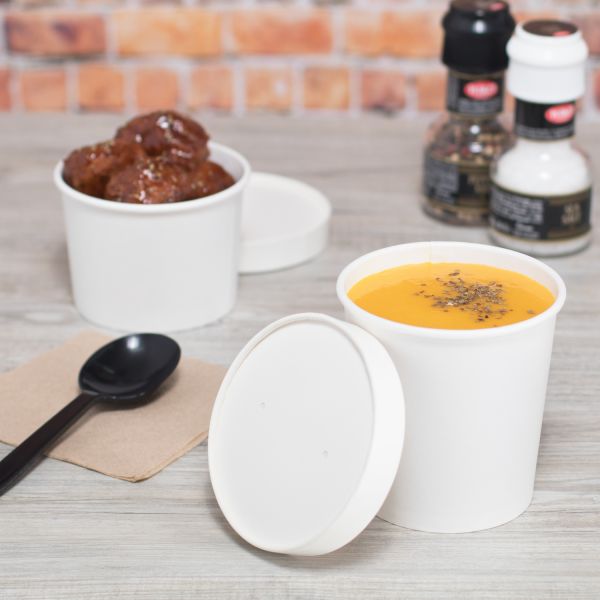 Karat Paper Food Container Lids, 96 mm — 1,000 ct
