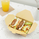 Karat Paper Take-Out Boxes, 2-Compartment, 48 fl. oz, Kraft — 200 ct — product photo 3