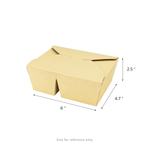 Karat Paper Take-Out Boxes, 2-Compartment, 48 fl. oz, Kraft — 200 ct — product photo 5