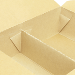 Karat Paper Take-Out Boxes, 2-Compartment, 48 fl. oz, Kraft — 200 ct — product photo 6