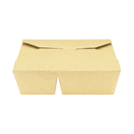 Karat Paper Take-Out Boxes, 2-Compartment, 76 fl. oz, Kraft — 200 ct — product photo 2