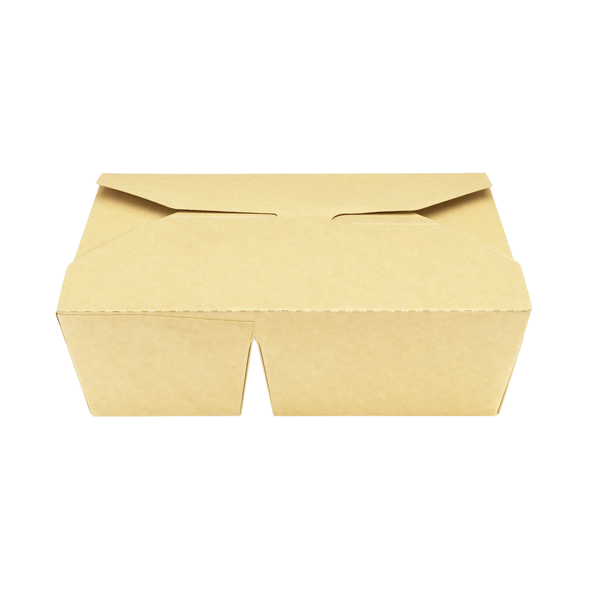 Karat Paper Take-Out Boxes, 2-Compartment, 76 fl. oz, Kraft — 200 ct — product photo 2
