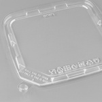 Karat PET Flat Lid for Tamper Resistant Square Container — 300 ct — product photo 6
