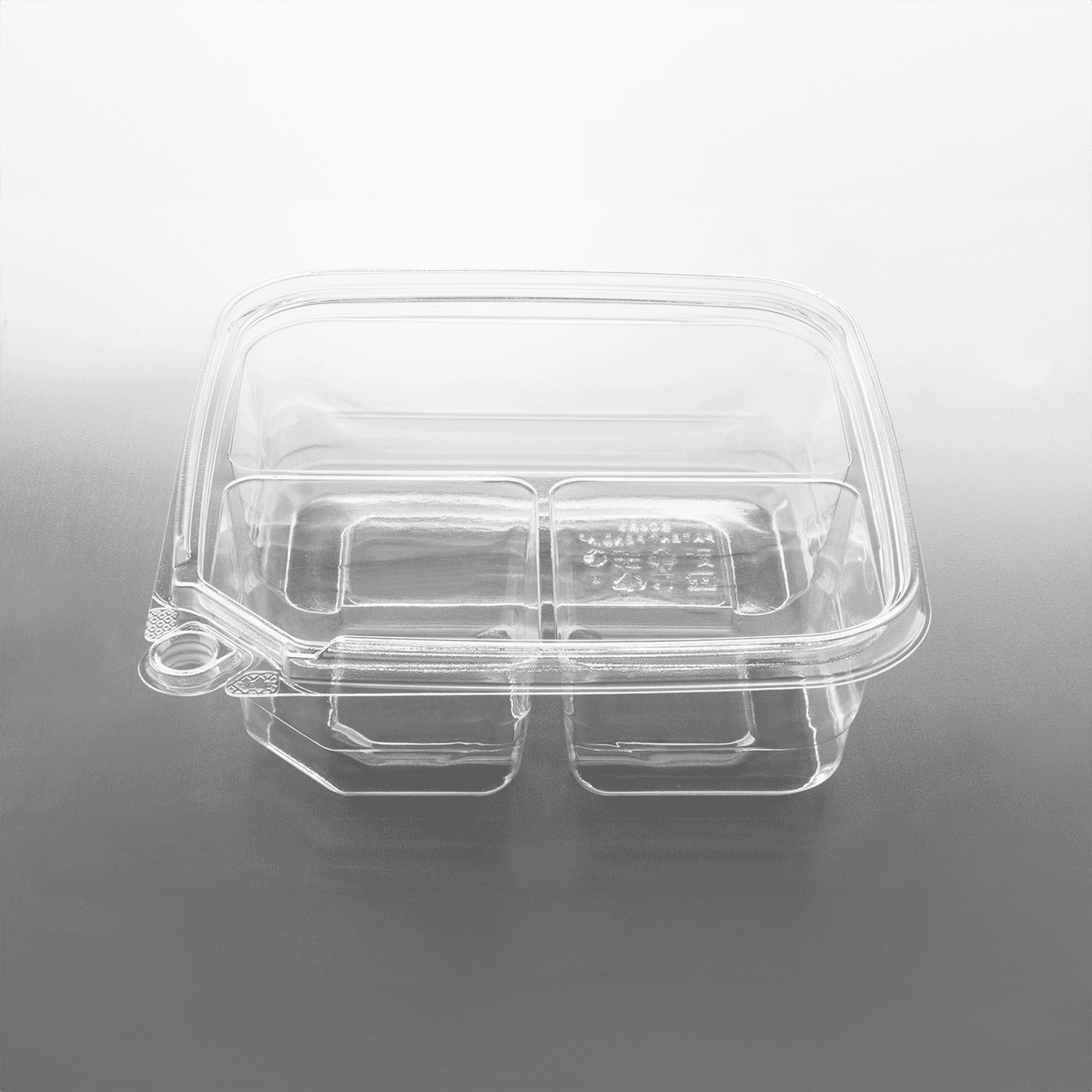 Karat PET Tamper Resistant Grab N' Go Container, 3-Compartment — 300 ct — product photo 2