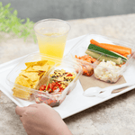 Karat PET Tamper Resistant Grab N' Go Container, 3-Compartment — 300 ct — product photo 4