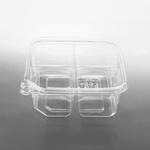 Karat PET Tamper Resistant Grab N' Go Container, 4-Compartment — 300 ct — product photo 2