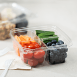 Karat PET Tamper Resistant Grab N' Go Container, 4-Compartment — 300 ct — product photo 3