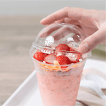Karat Plastic Cup Dome Lids, 98 mm, RPET, Clear — 1,000 ct — product photo 3