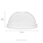 Karat Plastic Cup Dome Lids, 98 mm, RPET, Clear — 1,000 ct — product photo 5