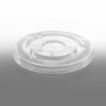 Karat Plastic Cup Flat Lids, 98 mm, RPET, Clear — 1,000 ct — product photo 2