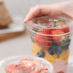 Karat Plastic Cup Flat Lids, 98 mm, RPET, Clear — 1,000 ct — product photo 3