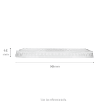 Karat Plastic Cup Flat Lids, 98 mm, RPET, Clear — 1,000 ct — product photo 5