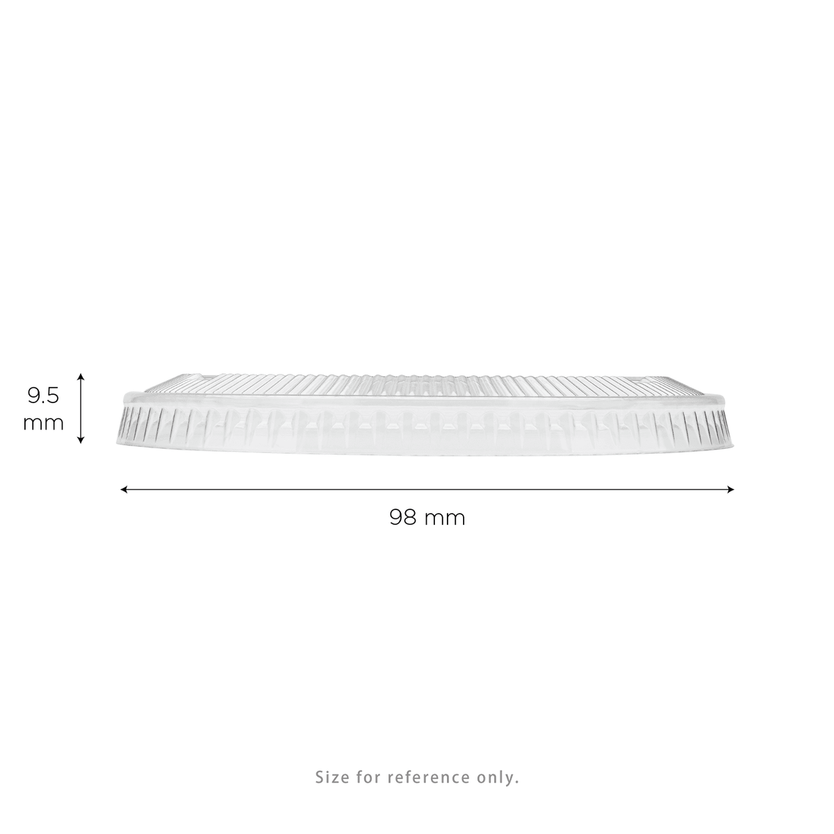 Karat Plastic Cup Flat Lids, 98 mm, RPET, Clear — 1,000 ct — product photo 5