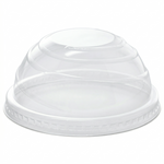 Karat Plastic Dome Cup Lids, PET, No Hole, 90 mm — 1,000 ct — product photo 2