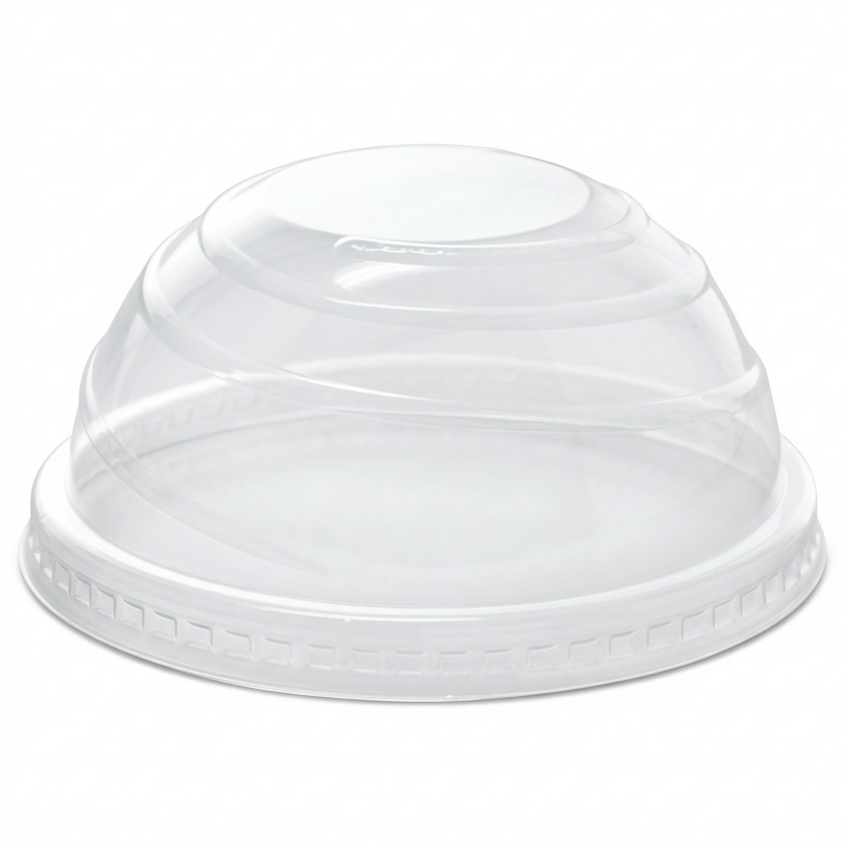 Karat Plastic Dome Cup Lids, PET, No Hole, 90 mm — 1,000 ct — product photo 2