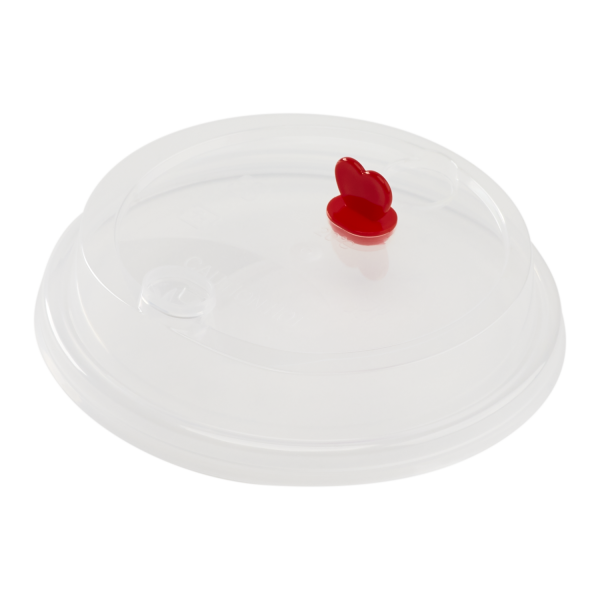 Karat Plastic Dome Sip Lids, 90 mm, For 16/24 oz Tall Premium PP Cups, Clear — 1,000 ct — product photo 2