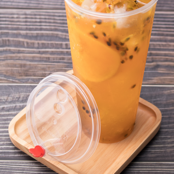 Karat Plastic Dome Sip Lids, 90 mm, For 16/24 oz Tall Premium PP Cups, Clear — 1,000 ct — product photo 3