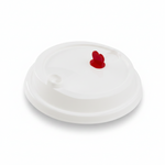 Karat Plastic Dome Sip Lids, 90 mm, For 16/24 oz Tall Premium PP Cups, White — 1,000 ct — product photo 2