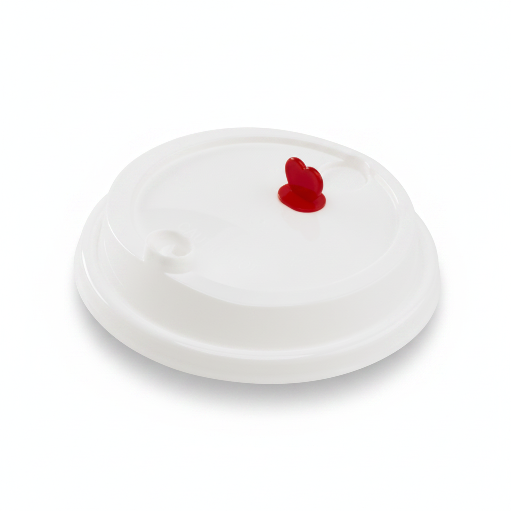 Karat Plastic Dome Sip Lids, 90 mm, For 16/24 oz Tall Premium PP Cups, White — 1,000 ct — product photo 2