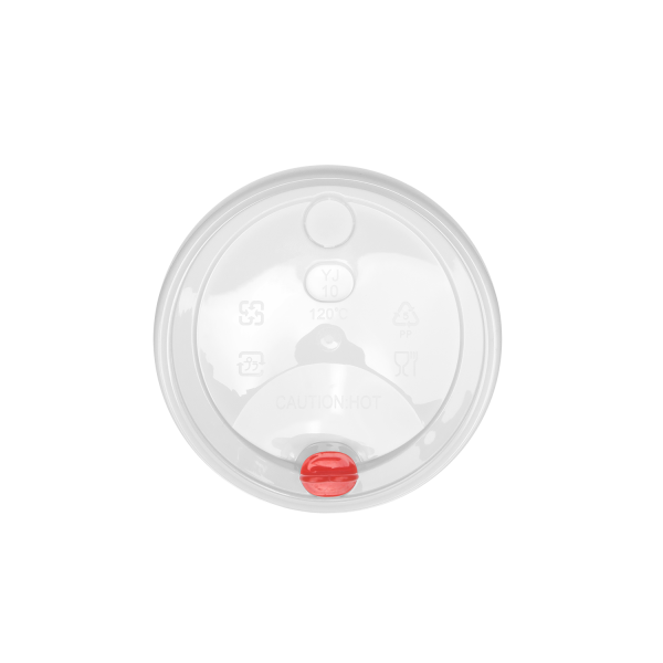 Karat Plastic Dome Sip Lids, 90 mm, For 16/24 oz Tall Premium PP Cups, White — 1,000 ct — product photo 6