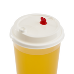 Karat Plastic Dome Sip Lids, 90 mm, For 16/24 oz Tall Premium PP Cups, White — 1,000 ct — product photo 7