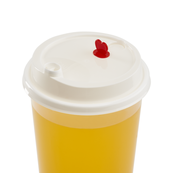 Karat Plastic Dome Sip Lids, 90 mm, For 16/24 oz Tall Premium PP Cups, White — 1,000 ct — product photo 7