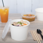 Karat Plastic Inserts, 18 oz, PP, for 24-32 oz Paper Food Containers, 139 mm — 600 ct — product photo 3