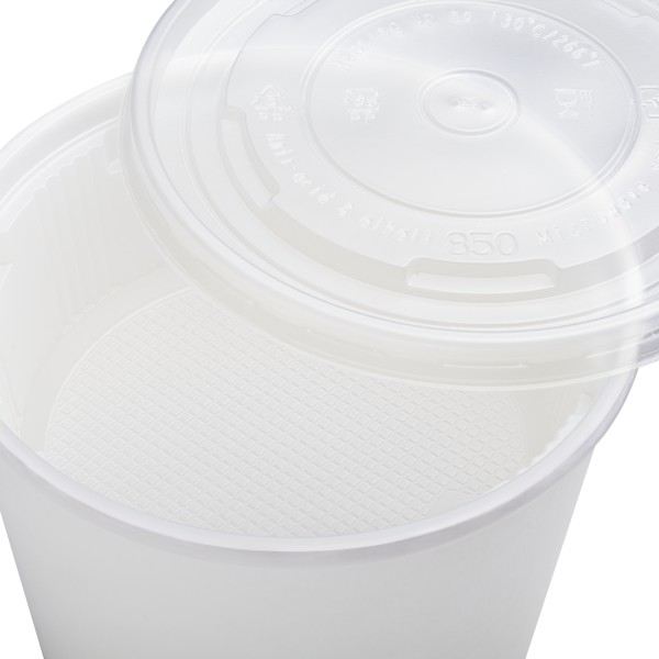 Karat Plastic Inserts, 18 oz, PP, for 24-32 oz Paper Food Containers, 139 mm — 600 ct — product photo 8