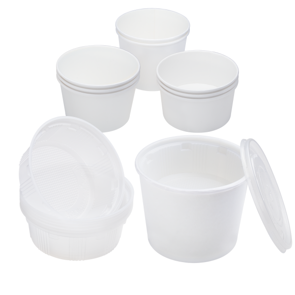Karat Plastic Inserts, 18 oz, PP, for 24-32 oz Paper Food Containers, 139 mm — 600 ct — product photo 9
