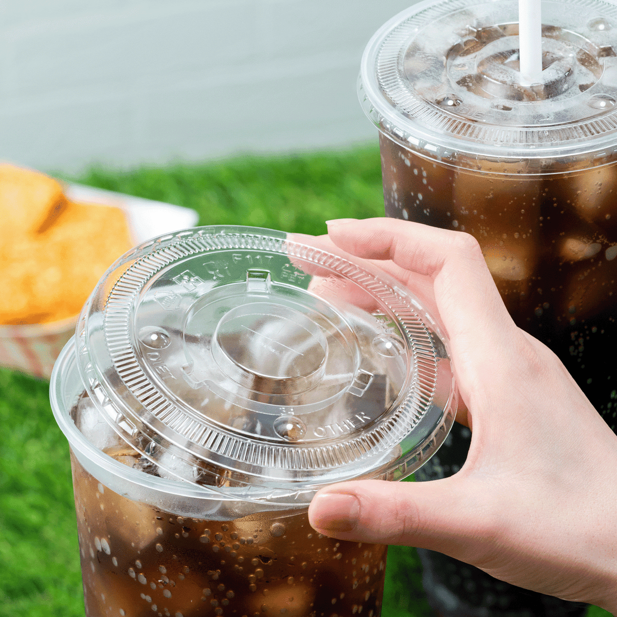 Karat PolyPro Stadium Cup Lids, PET, 117 mm — 600 ct — product photo 3