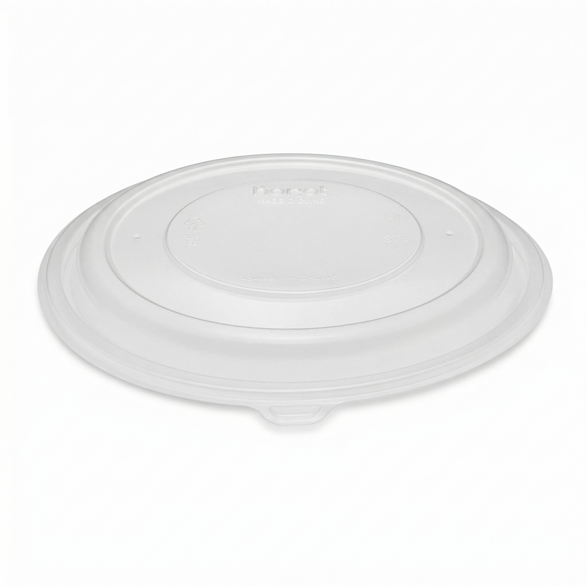 Karat PP Lid for 32 & 48 oz PP Round Microwaveable Container, Translucent — 150 ct — product photo 2