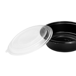 Karat PP Lid for 32 & 48 oz PP Round Microwaveable Container, Translucent — 150 ct — product photo 5