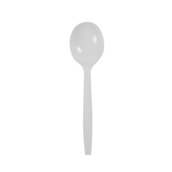 Karat PP Plastic Premium Extra Heavy Soup Spoon, White — 1,000 ct — product photo 2
