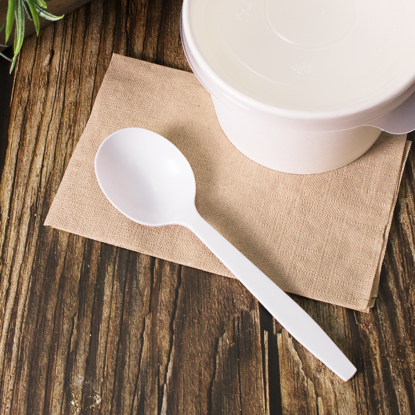 Karat PP Plastic Premium Extra Heavy Soup Spoon, White — 1,000 ct — product photo 4