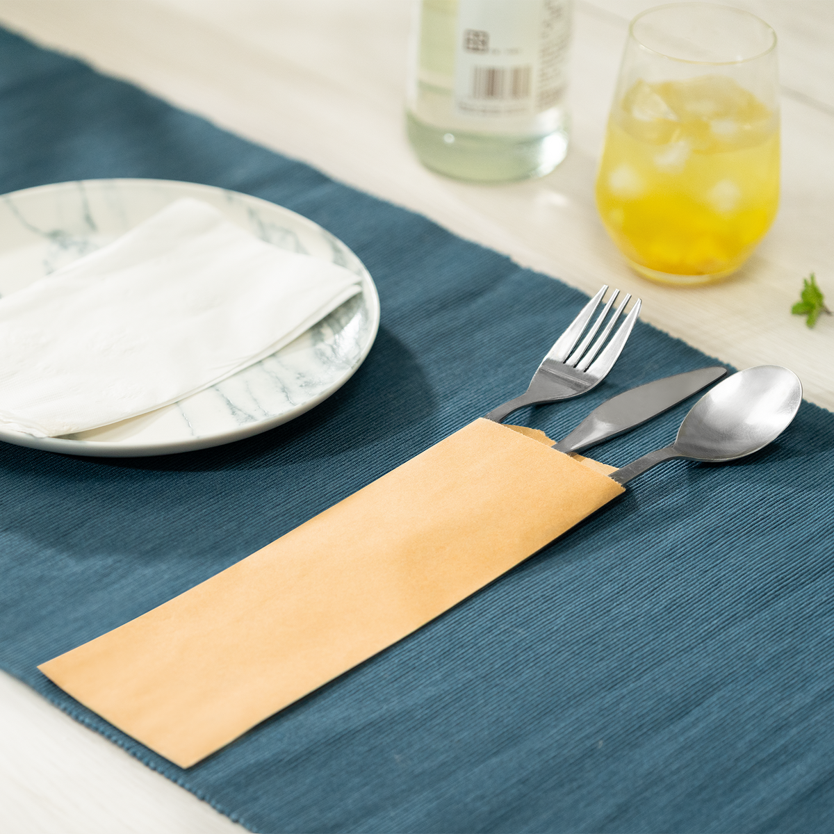 Karat Silverware Bag, Kraft — 2,000 ct