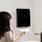Karat Standard Multi-Fold Paper Towel Dispenser, Black — 1 unit — product photo 3