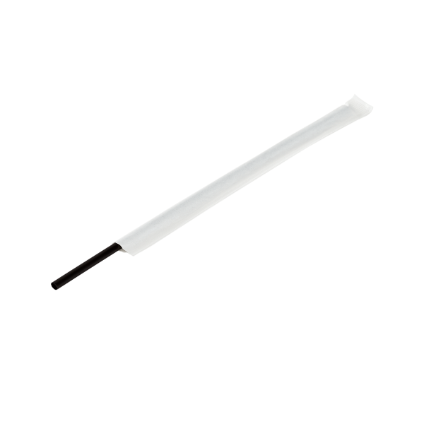 Karat Stir Straws, Individually Wrapped, Black, PP (7.5") — 5,000 ct — product photo 4