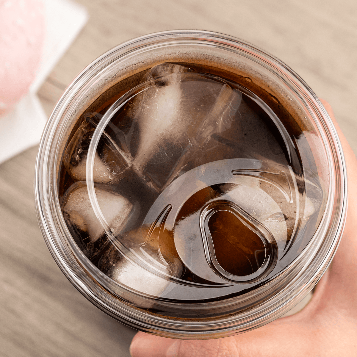 Karat Strawless Sipper Lids, PET, 98 mm, Clear, No Cap — 1,000 ct — product photo 3