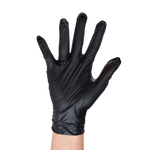 Karat Synthetic Vinyl Gloves, Latex-Free, Powder-Free, Black, Medium — 1,000 ct — product photo 3