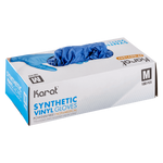 Karat Synthetic Vinyl Gloves, Latex-Free, Powder-Free, Blue, Medium — 1,000 ct