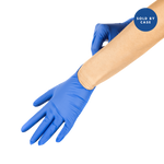 Karat Synthetic Vinyl Gloves, Latex-Free, Powder-Free, Blue, Medium — 1,000 ct — product photo 2