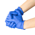 Karat Synthetic Vinyl Gloves, Latex-Free, Powder-Free, Blue, Medium — 1,000 ct — product photo 3