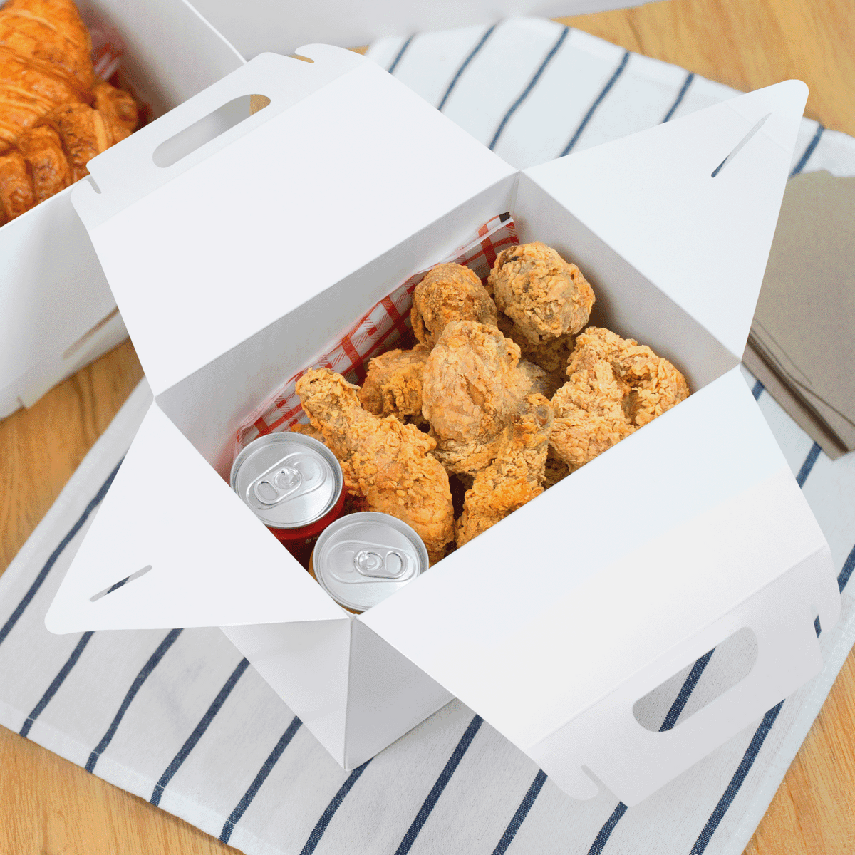 Karat Take-Out Meal Barn Box, White — 100 ct — product photo 4