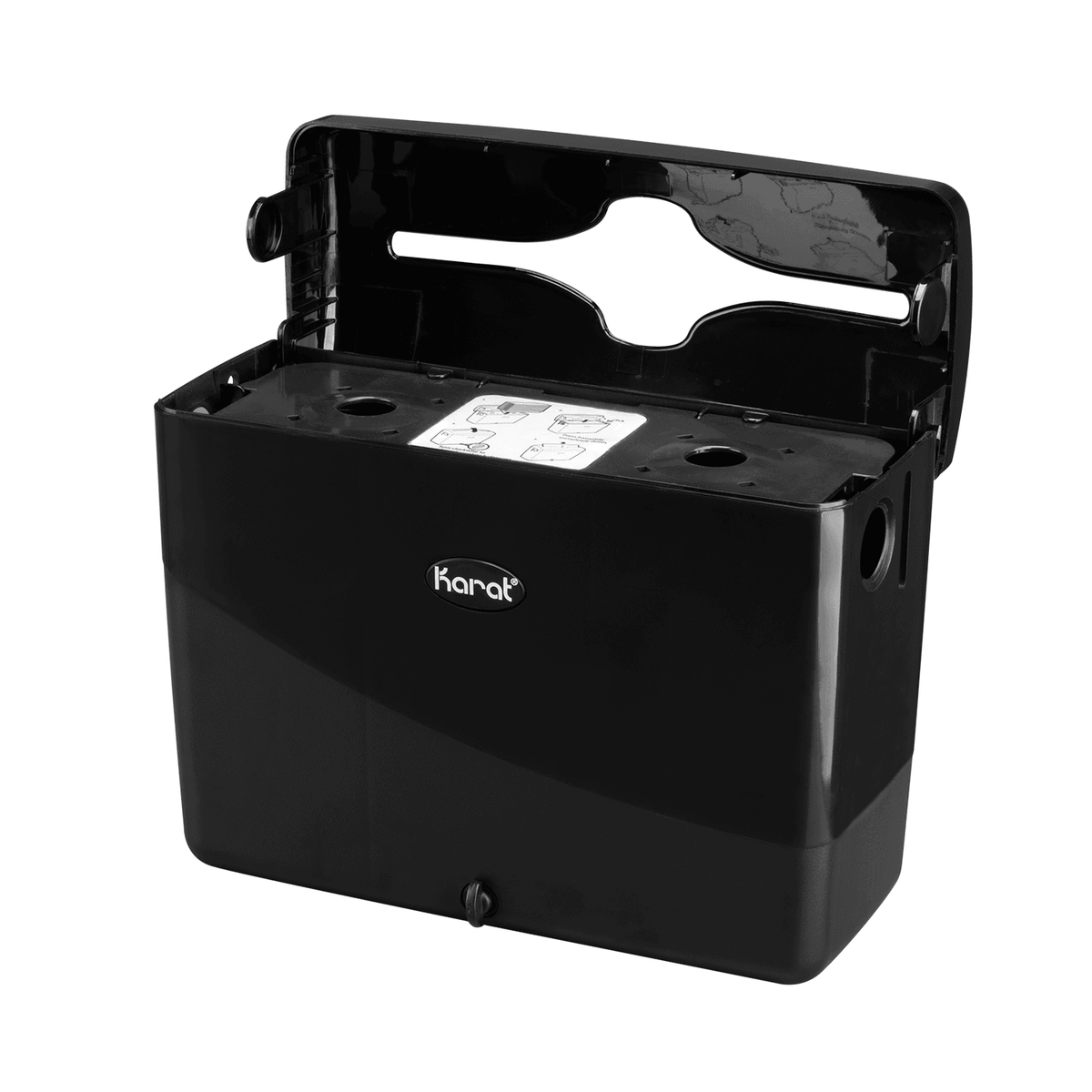Karat Tall Fold Napkin Dispenser, Tabletop/Suction, Black — 1 unit — product photo 6