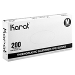 Karat Thermoplastic Elastomer Gloves, Latex-Free, Powder-Free, Clear, Medium — 2,000 ct — product photo 5